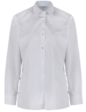 Trutex Long Sleeve Katie Collar Blouse 2pk - White (Rec - Yr 6)